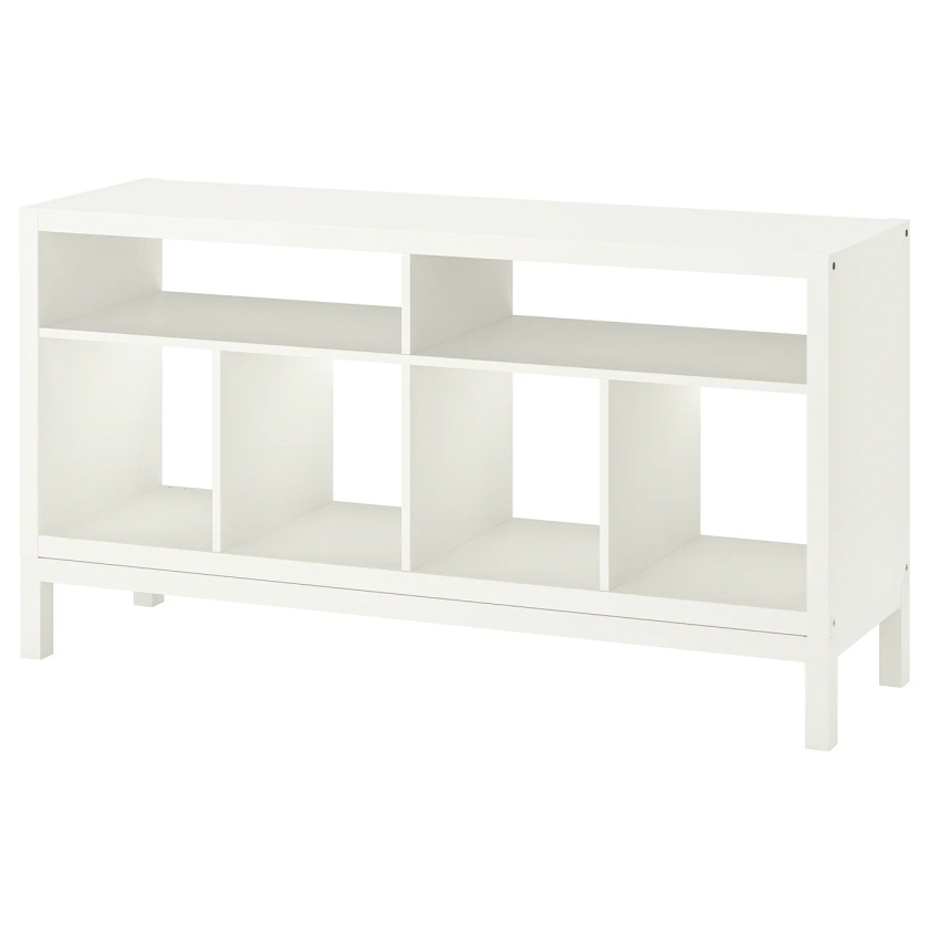 KALLAX banc TV avec piètement, blanc, 147x39x78 cm - IKEA
