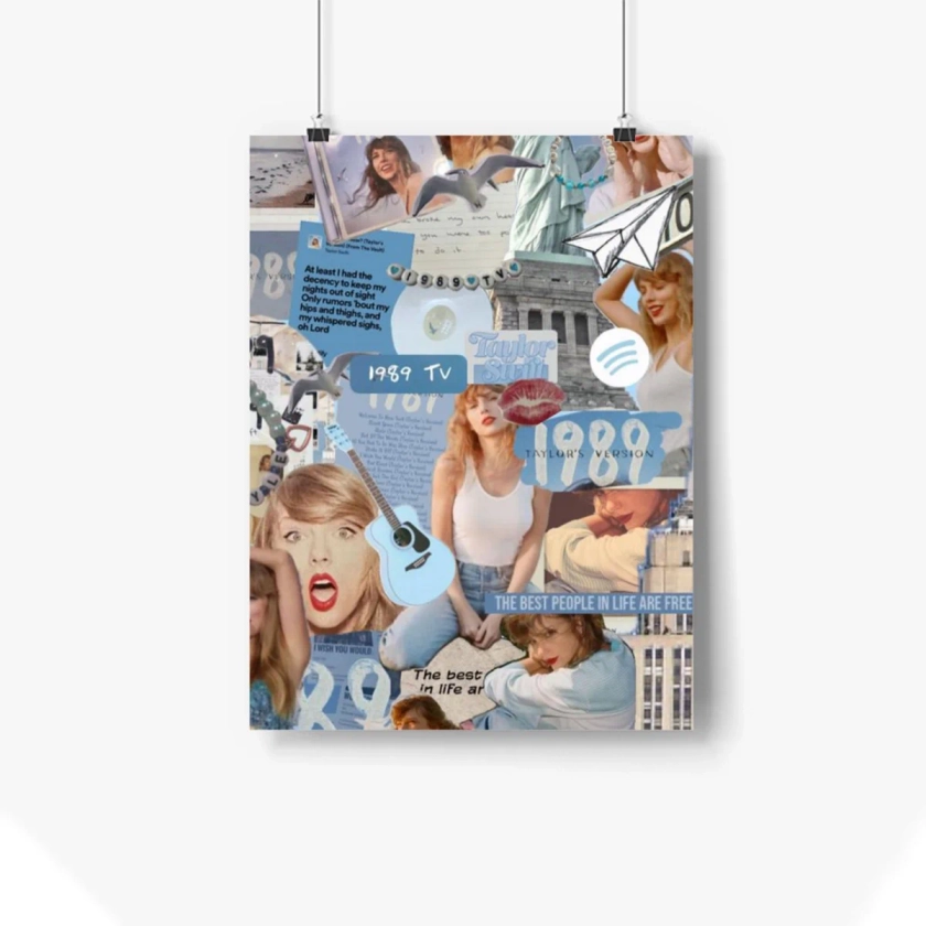 Tay×lor Swift Poster Comic Poster Room Aesthetic Canvas Wall Art Bedroom Decor 16.5" x 24"