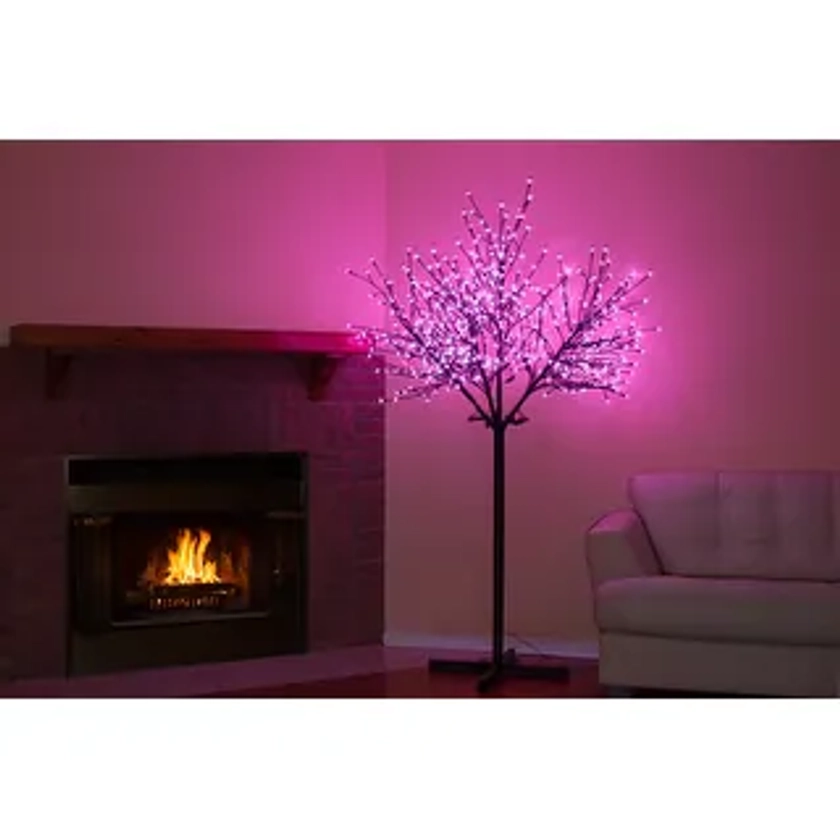 Floral Lights - Outdoor Cherry Blossom Tree 600 Pink LED | Overstock.com Shopping - The Best Deals on Christmas Lights | 37833068