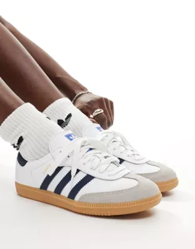 adidas Originals - Samba OG - Baskets - Blanc et indigo | ASOS