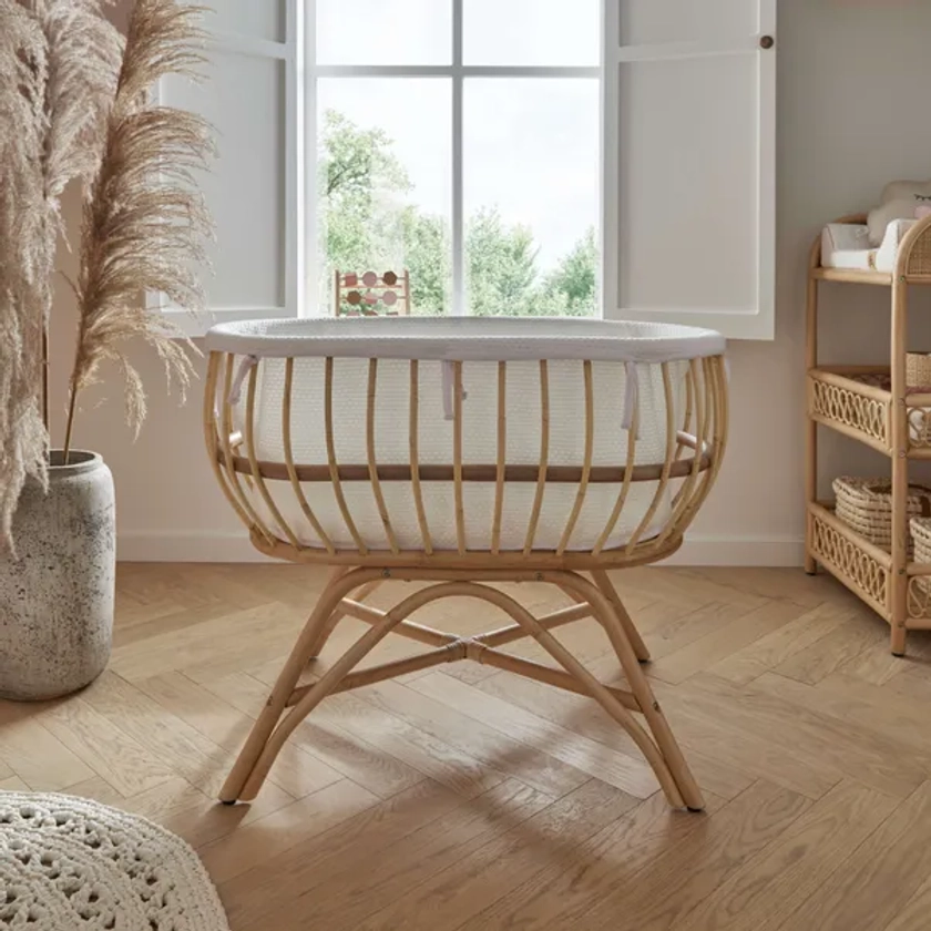 CuddleCo Aria Crib, Rattan