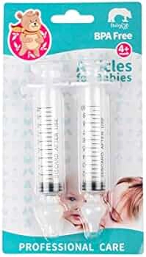 Lot de 2 mouches bébé seringue nasale Petipeton-Nettoyeur de nez-De Haute Qualité-Dispositif de rinçage-irrigation nasale- Sans BPA et Sans Phtalate