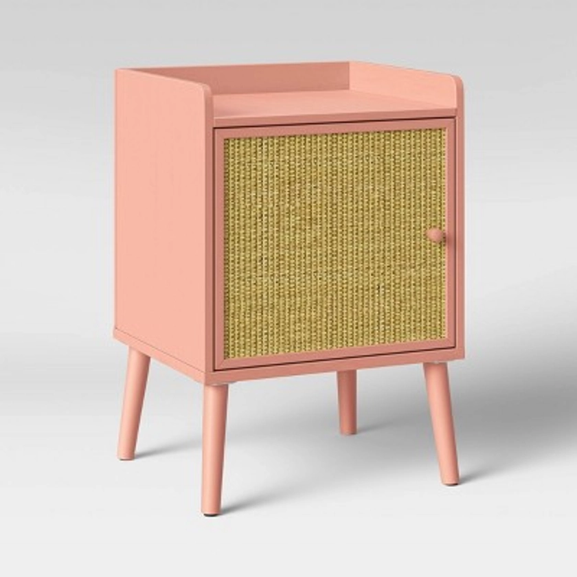 Rattan & Wood KD Kids' Nightstand Rose Pink - Pillowfort™