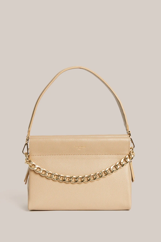 Esther Beige Chain Handbag