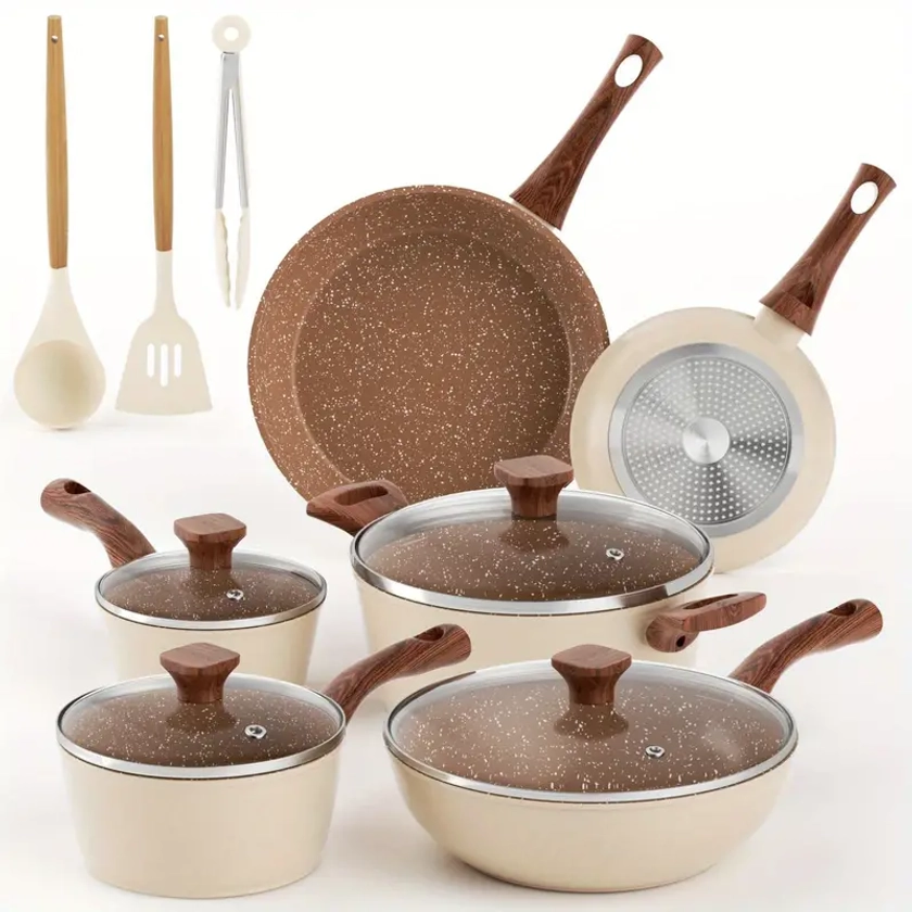 Set Nonstick Nonstick Cookware - Temu