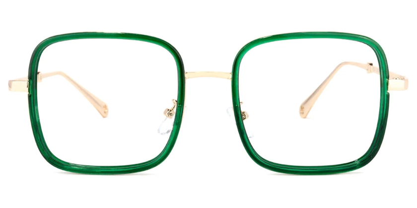 Jace - Square Green Eyeglasses