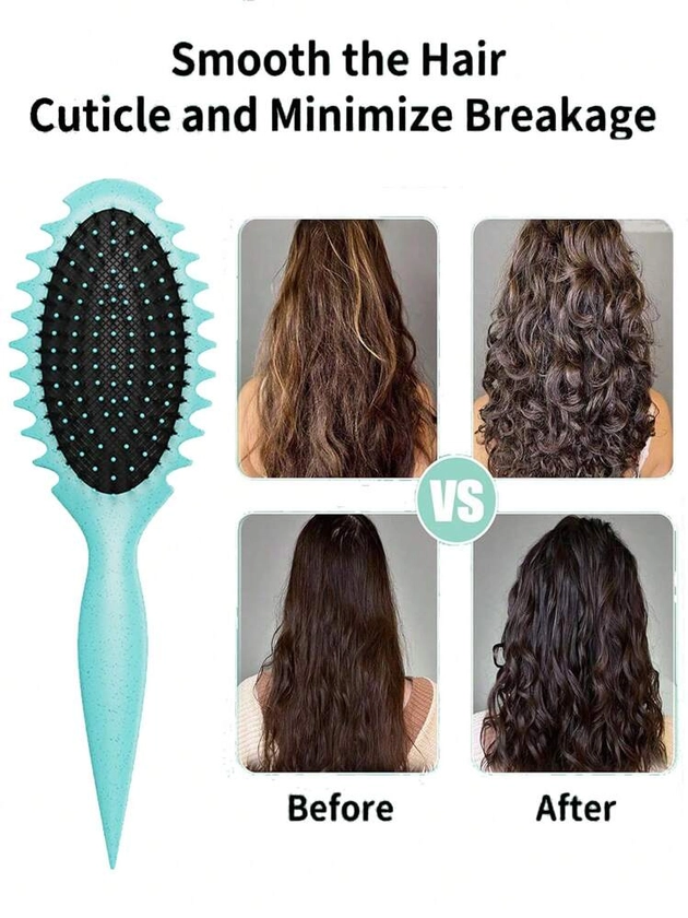 Nouvelle brosse bouclante, brosse à cheveux en soies de sanglier 2024 la plus récente, brosse de coiffure, brosse bouclante, convient à tous les styles et boucles pour femmes