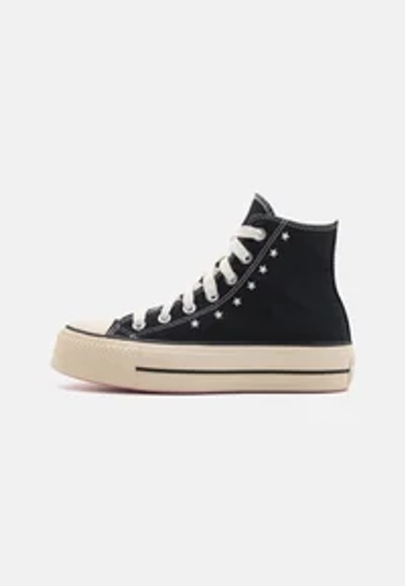 CHUCK TAYLOR ALL STAR LIFT - High-top trainers - black/lotus pink/egret