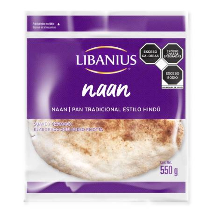 Pan Naan Libanius 550 g a precio de socio | Sam’s Club en línea