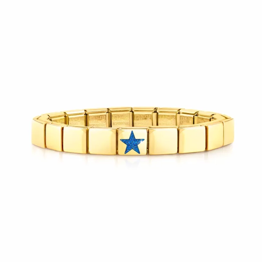 Composable GLAM bracelet, Star Blue Glitter