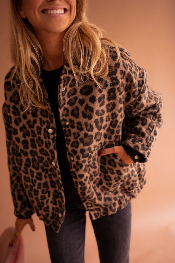 Key - Bomber jacket Leopard - Slightly loose - Easy Clothes