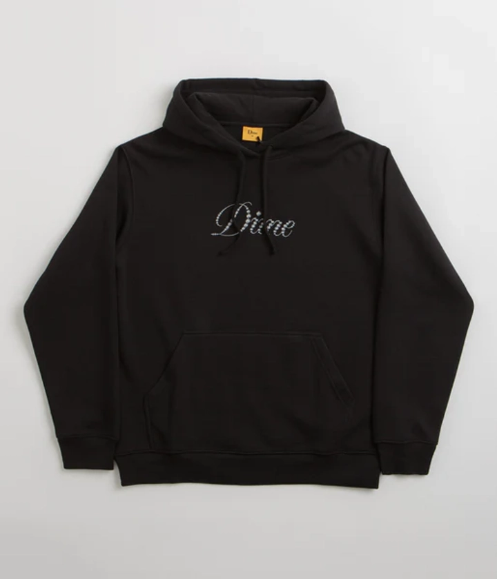 Dime Icy Cursive Hoodie - Black