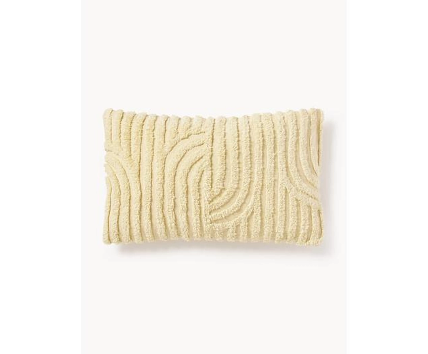 Housse de coussin rectangulaire en coton Bell