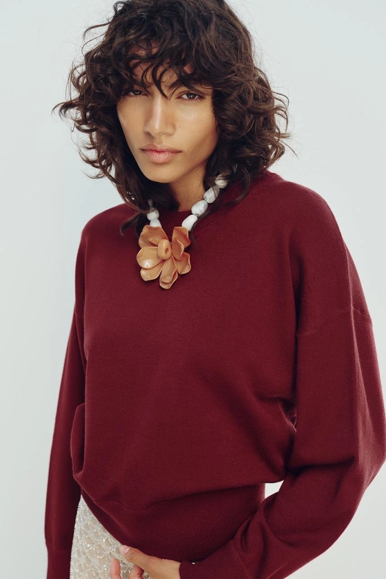 BASIC SWEATSHIRT VAN PLAT TRICOT