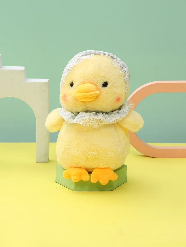 1pc Duck Pattern Pet Plush Toy