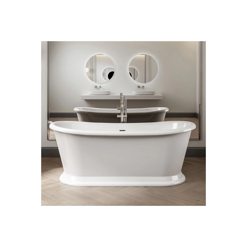 Charlotte Edwards Rosemary White Freestanding Bath - 1710 x 720mm