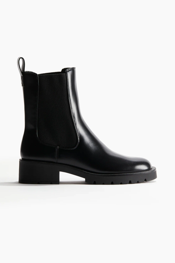 Bottines Chelsea - Petit talon - Noir - FEMME | H&M FR