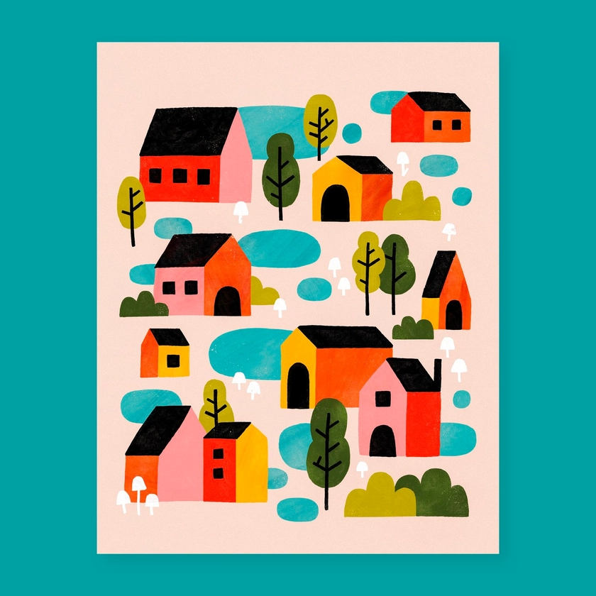 Neighborhood — 11x14 Art Print — Collin Williams