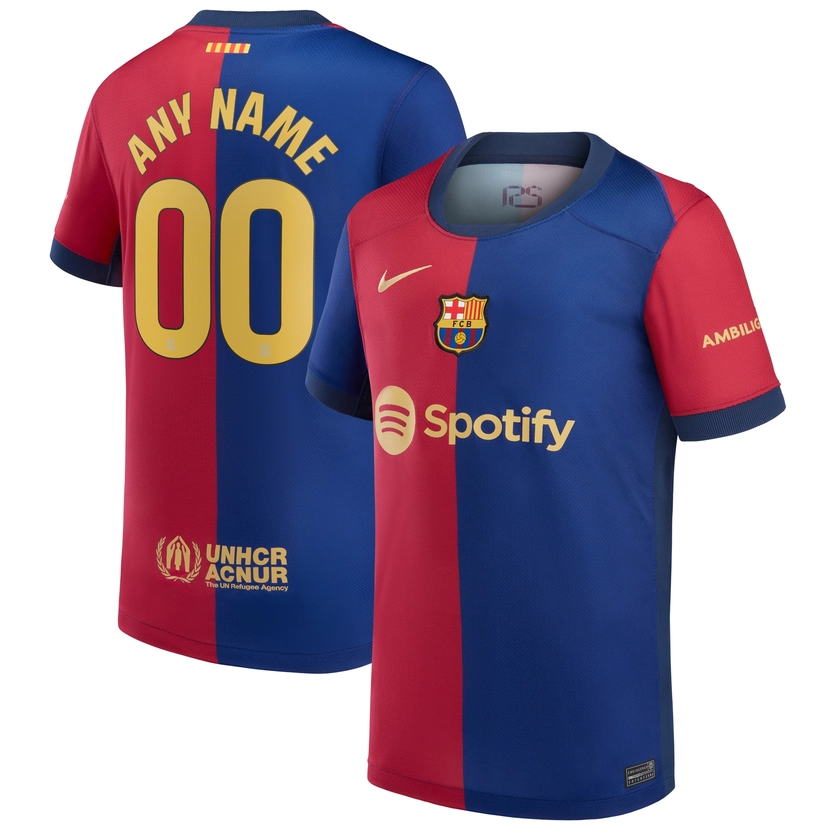 Barcelona Nike Youth 2024/25 Home Replica Custom Jersey - Royal