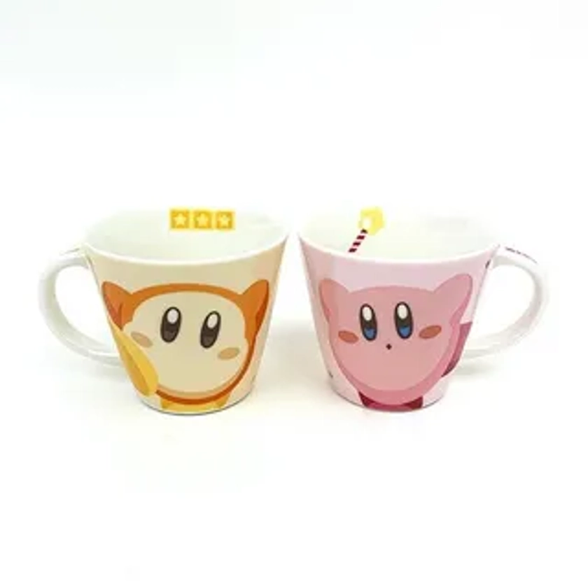 Kirby Ceramic Mug Set (Kirby & Waddle Dee)