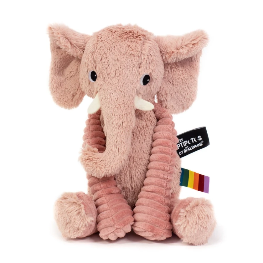 Peluche Dimoitou l'éléphant rose - Les Ptipotos