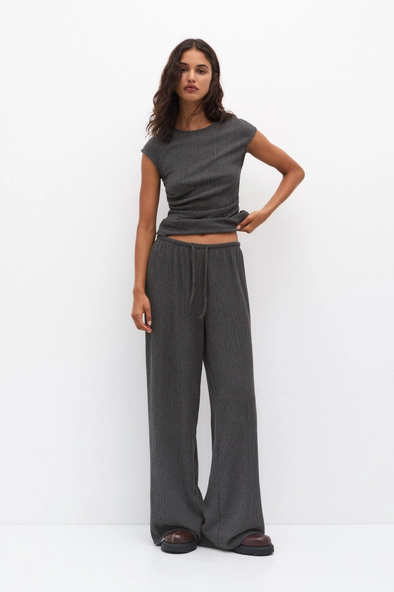 Pantalon rustique fluide - pull&bear