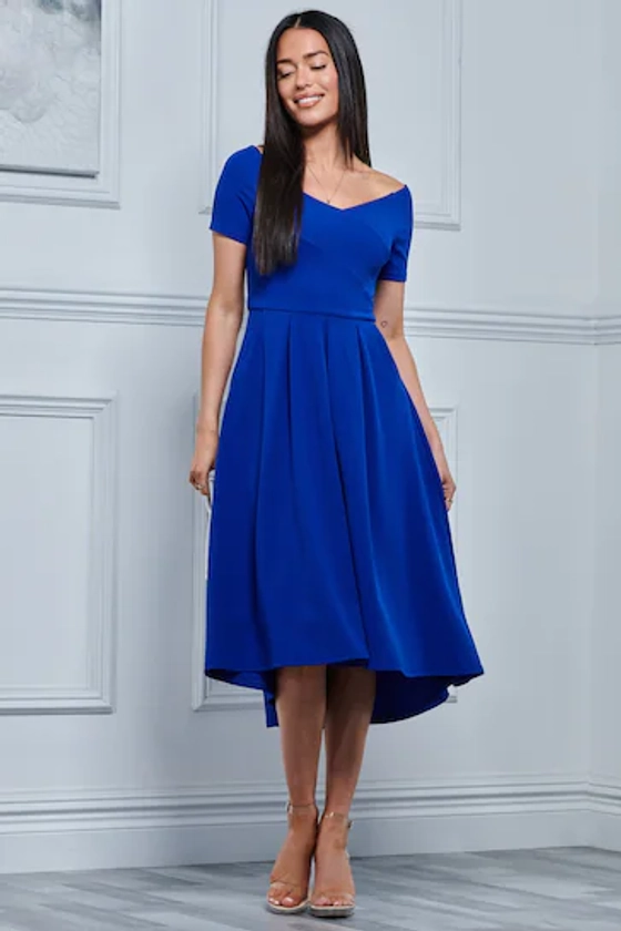 Buy Jolie Moi Cobalt Blue Lenora Fit & Flare Midi Dress from the Next UK online shop