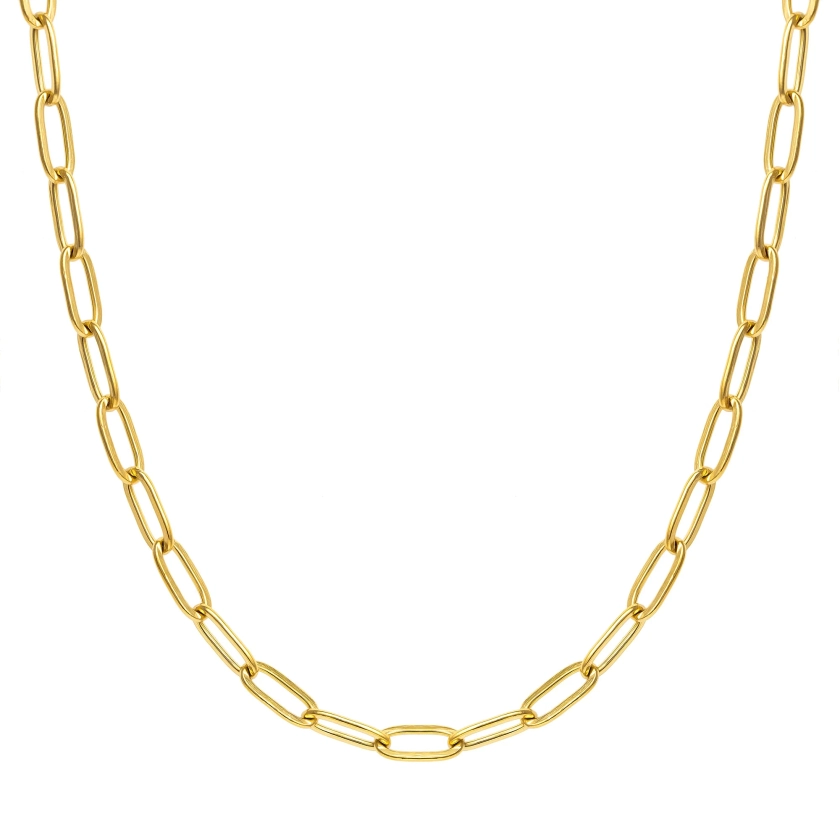 The Paperclip Chain - Waterproof Gold Necklace