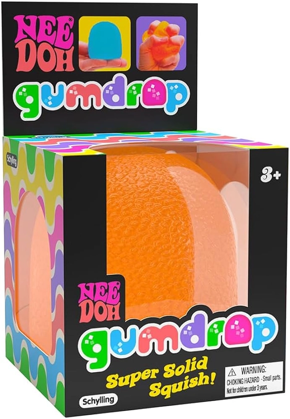 Amazon.com: Schylling NeeDoh - Gumdrop - Soft Sensory Fidget Toy - Collectible Stress Balls - Assorted Colors 1 Pack : Toys & Games
