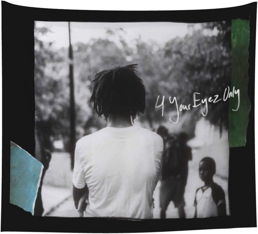 BILASHINE J Rapper Cole Singer 4 Your Eyez Only Tapestry Wall Hanging Bedding Tapestries For Party Bedroom Room Living Home Decor 60x51 Inches