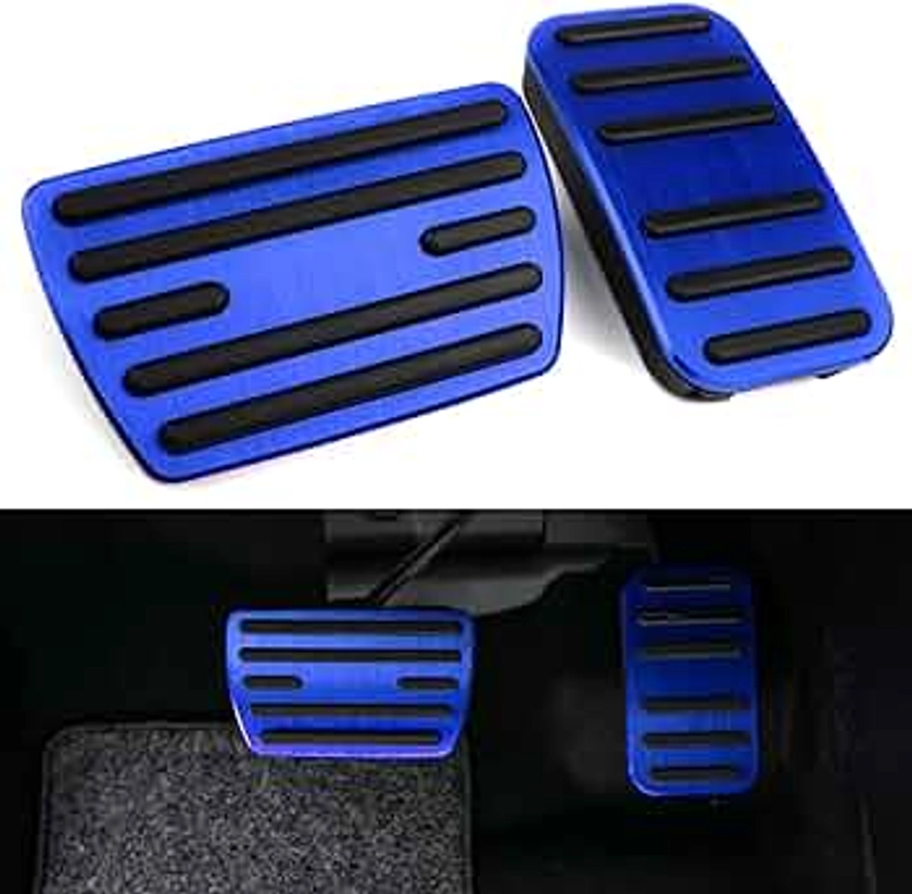 CKE for Honda Civic CRV Odyssey Pilot Passport Ridgeline Insight Accessories Sporty Car Auto Pedals Foot Pedal Covers Brake and Accelerator Pedal Pads -Blue