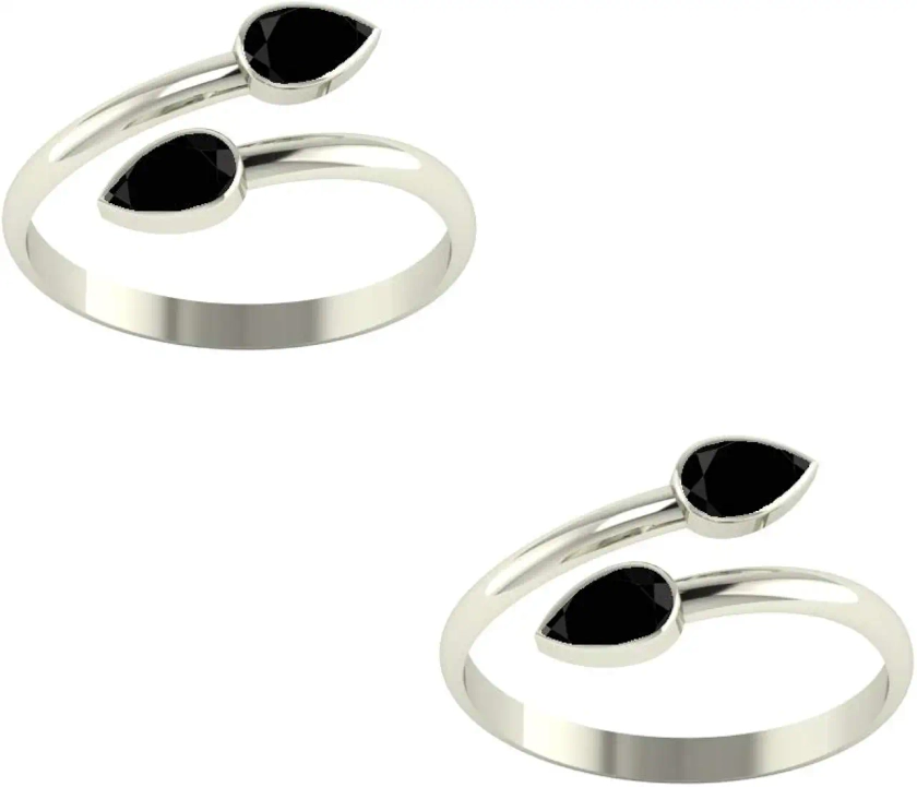 PeenZone 925 CZ Silver Toe Rings (Leg Finger Rings) In Pure 92.5 Sterling Silver For Women | Toe Rings for Women and Girls | Chandi Bichiya : Amazon.in: Jewellery