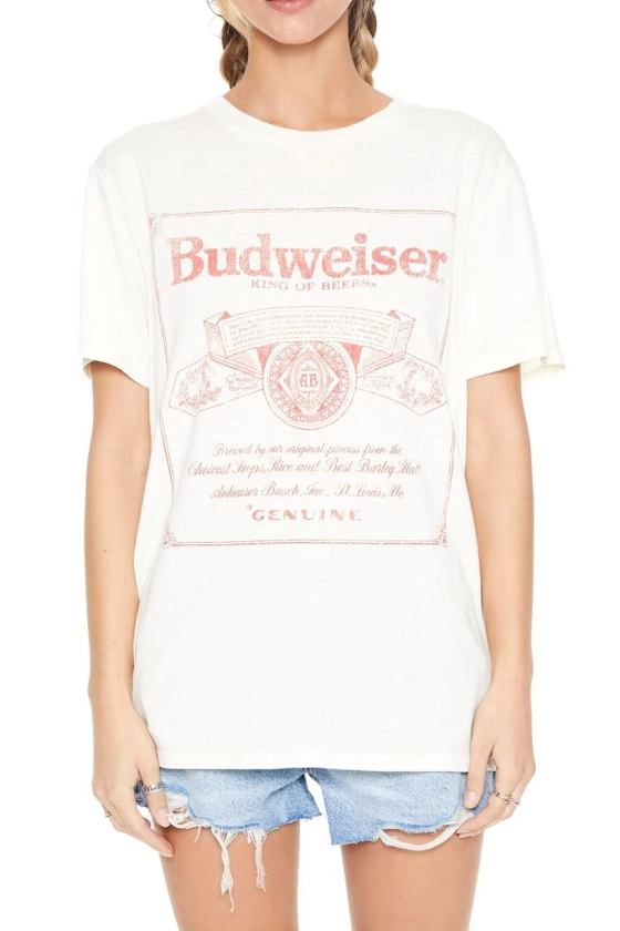 Oversized Budweiser Graphic Tee