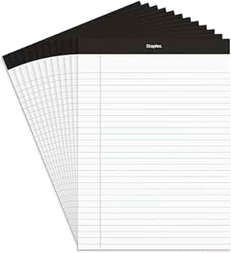 TRU RED 163865 Notepads 8.5-Inch X 11.75-Inch Wide White 50 Sh/Pad 12 Pads/Pk