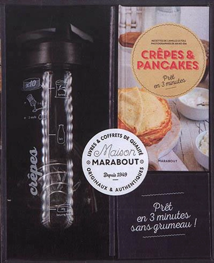 Coffret le shaker à crêpes : Camille Le Foll - 2501126599 - Livres recette sucrée | Cultura