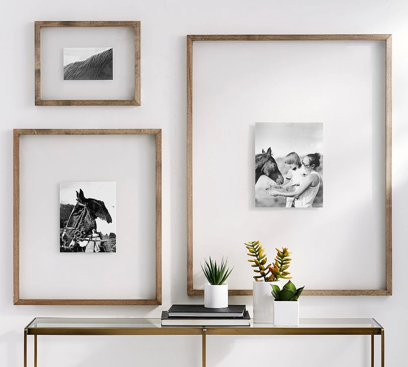 Floating Wood Gallery Frames | Pottery Barn