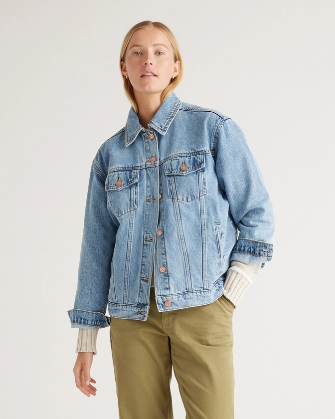 100% Organic Cotton Oversized Denim Jacket