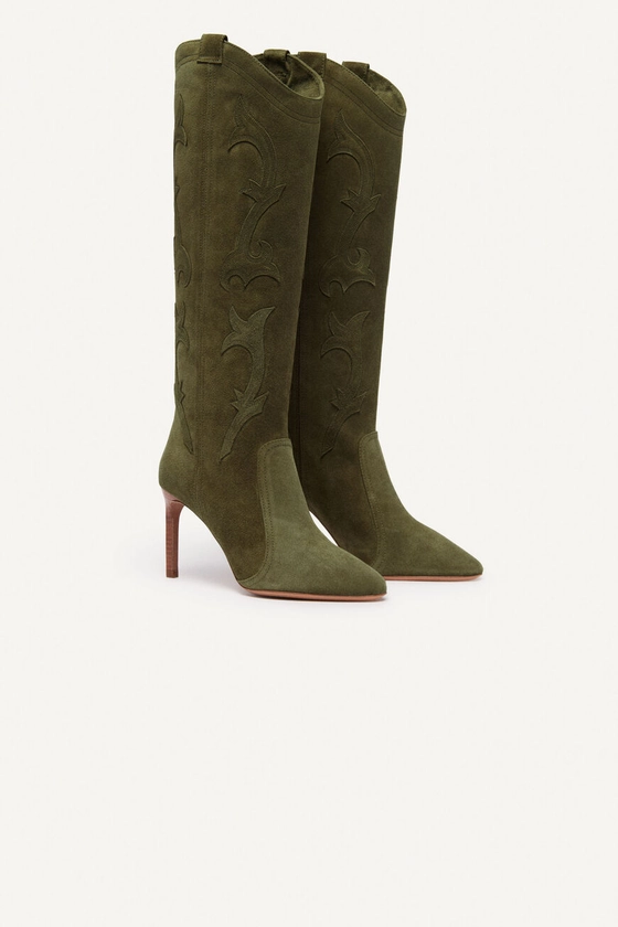 Bottes Hautes Hcaitlin Olive // ba&sh FR