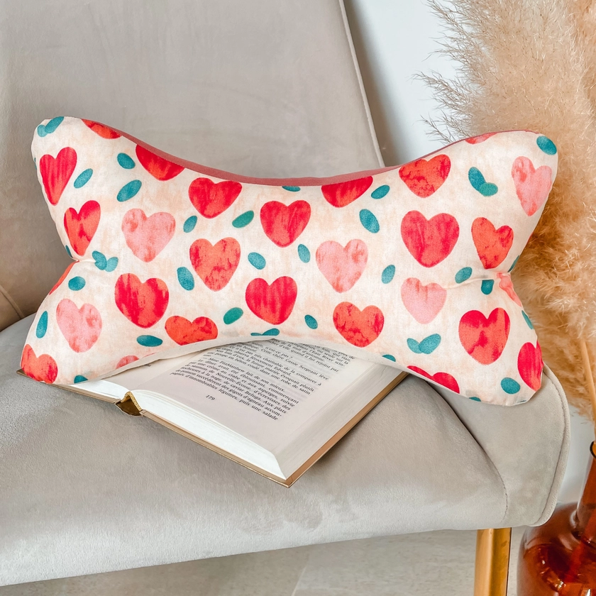 Coussin de lecture Coeurs