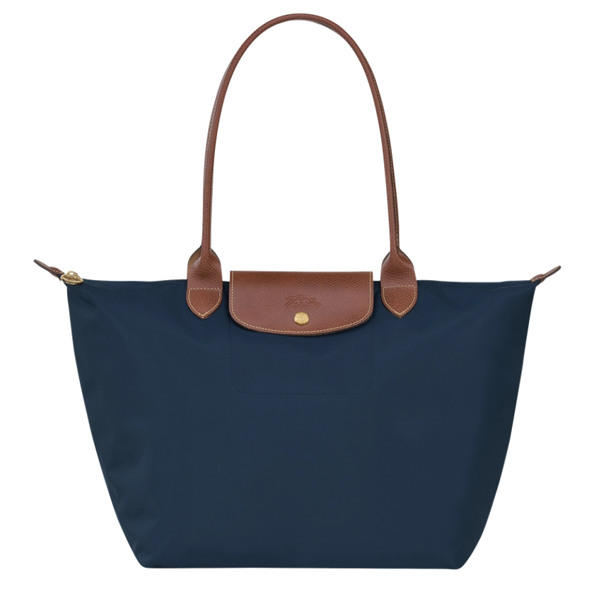 Le Pliage Original Schoudertas L Marineblauw - Gerecycled canvas | Longchamp NL