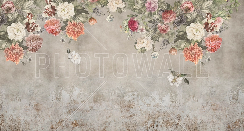 Vintage Flower Wall