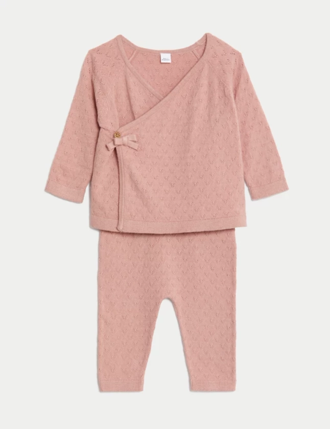 2pc Pointelle Outfit (7lbs-1 Yrs) | M&S Collection | M&S