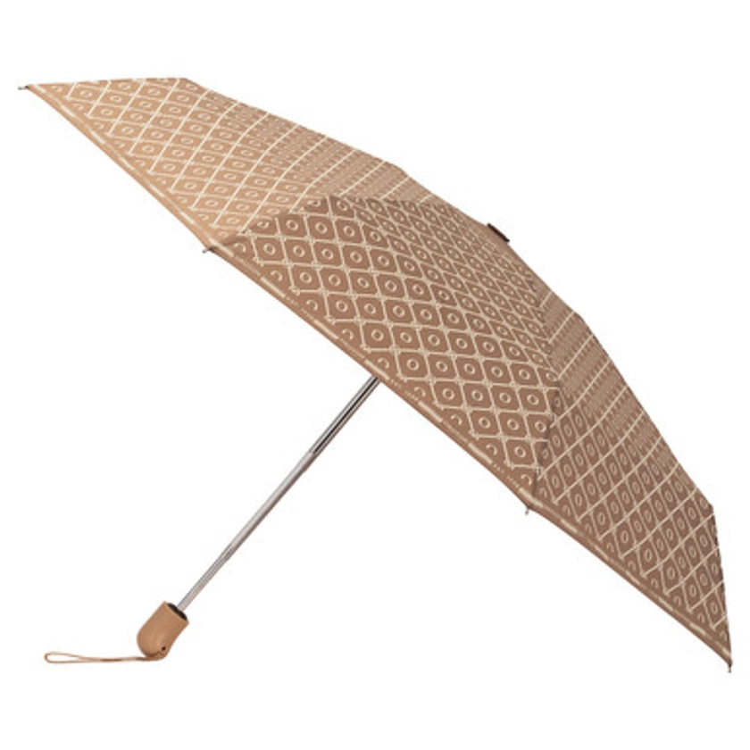 Parker Small Umbrella - Dark Fawn/Cream | Oroton