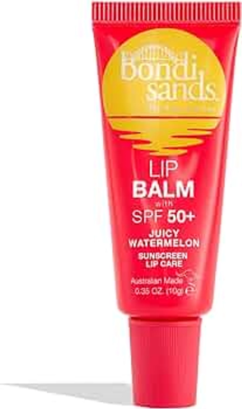 Bondi Sands Juicy Watermelon Lip Balm | Nourishing Formula Locks in Moisture + Provides SPF 50+ Protection | Vegan + Cruelty Free | 10g/0.35 Oz