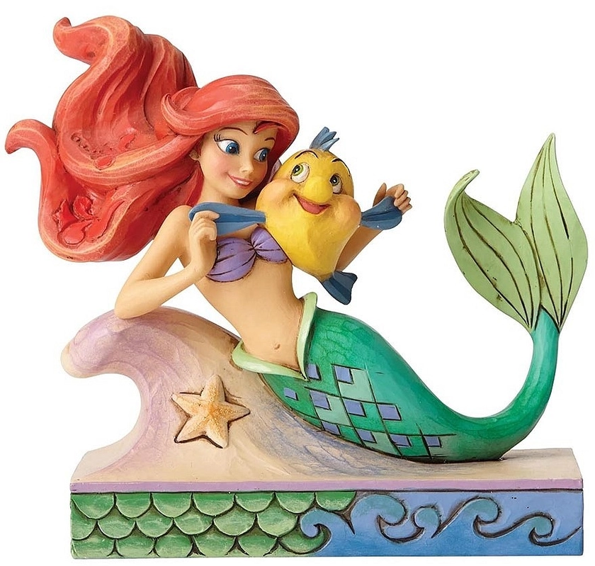 Figurine Disney Traditions Ariel Et Polochon