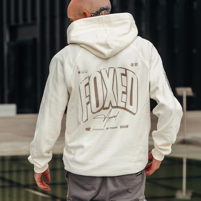 FOXED® "INFINITY" UNISEX HOODIE COCONUT MILK - Foxed Store