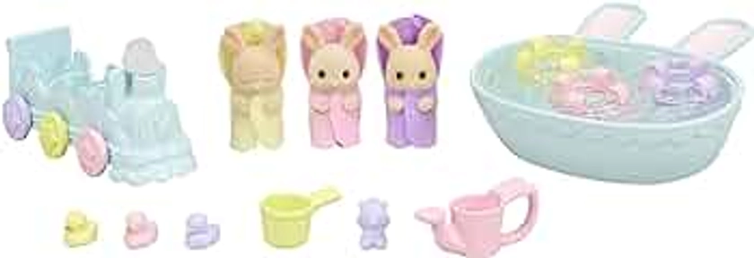 Sylvanian Families 5707 Triplets Baby Bathtime Set - Dollhouse Playsets