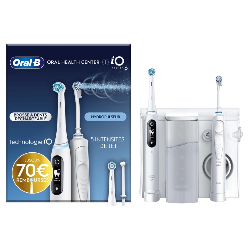 Oral-B iO6 Brosse à dents électrique et Hydropulseur de santé | Oral-B