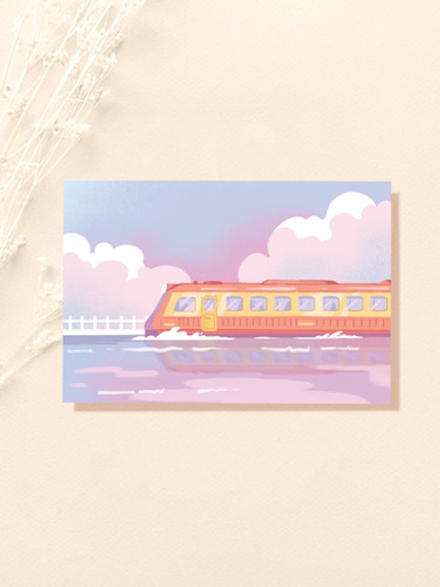 Postcard - Background - Spirited Away train | MorganeBrret Shop