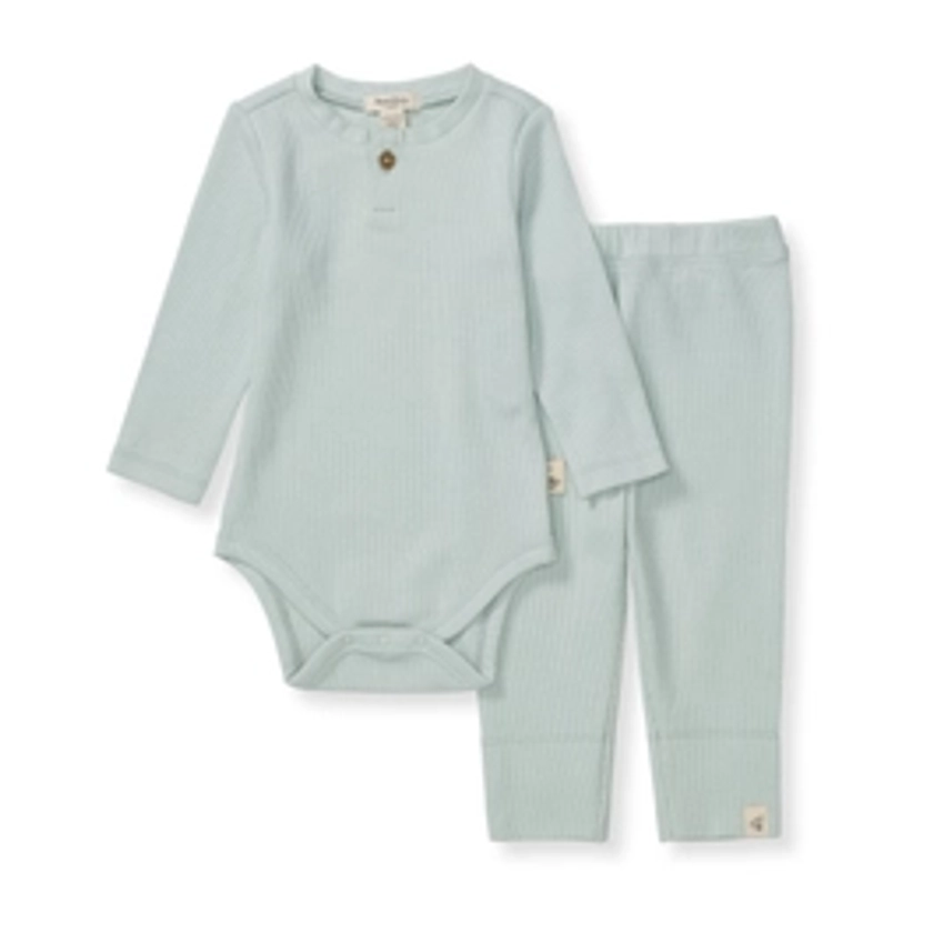 Thermal Baby Boy Bodysuit & Pant Set